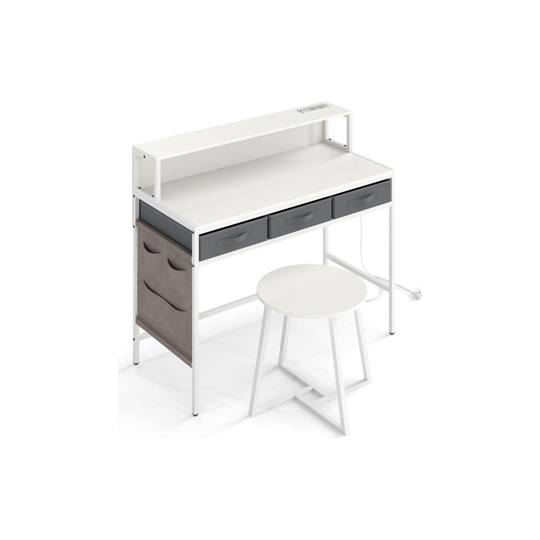Bureau HELLOSHOP26 Bureau informatique avec tabouret 110 x