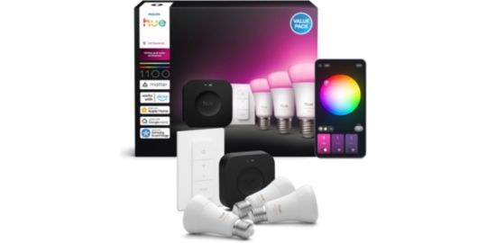 Pack PHILIPS Hue E27 WCA A60 3KIT sw Pro