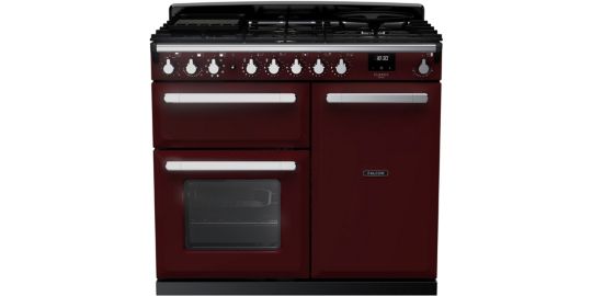 Piano de cuisson gaz FALCON ESTEL DELUXE TAB GAZ 100 CM BORDEAUX LAI