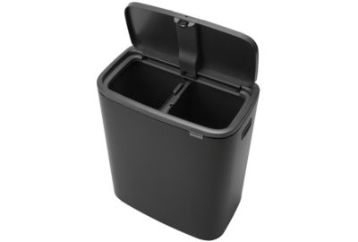 Poubelle tri sélectif BRABANTIA Bo Touch Bin 2x30L Matt Black