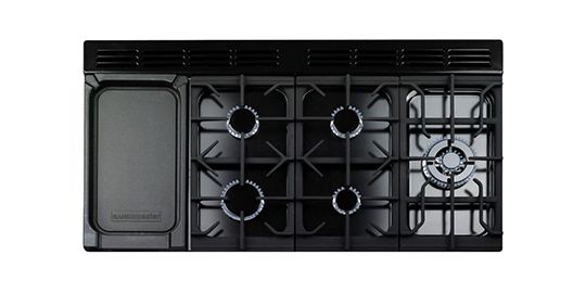 Cuisinière FALCON PRO DELUX110 MIXT NOIR CHROME