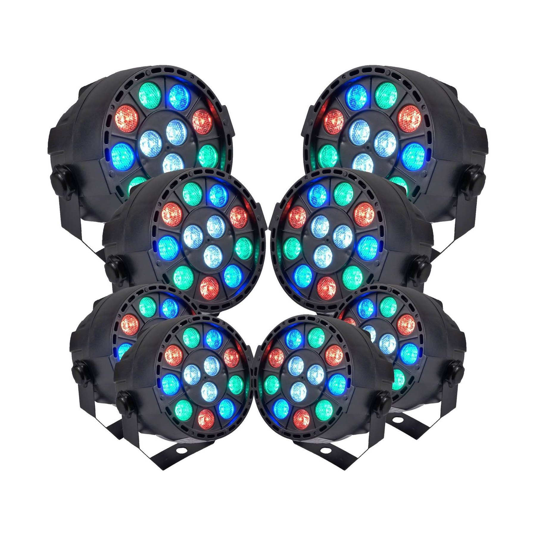 Jeu de lumières IBIZA Pack Light PROJECTEURS IBIZA A LED 8 PAR