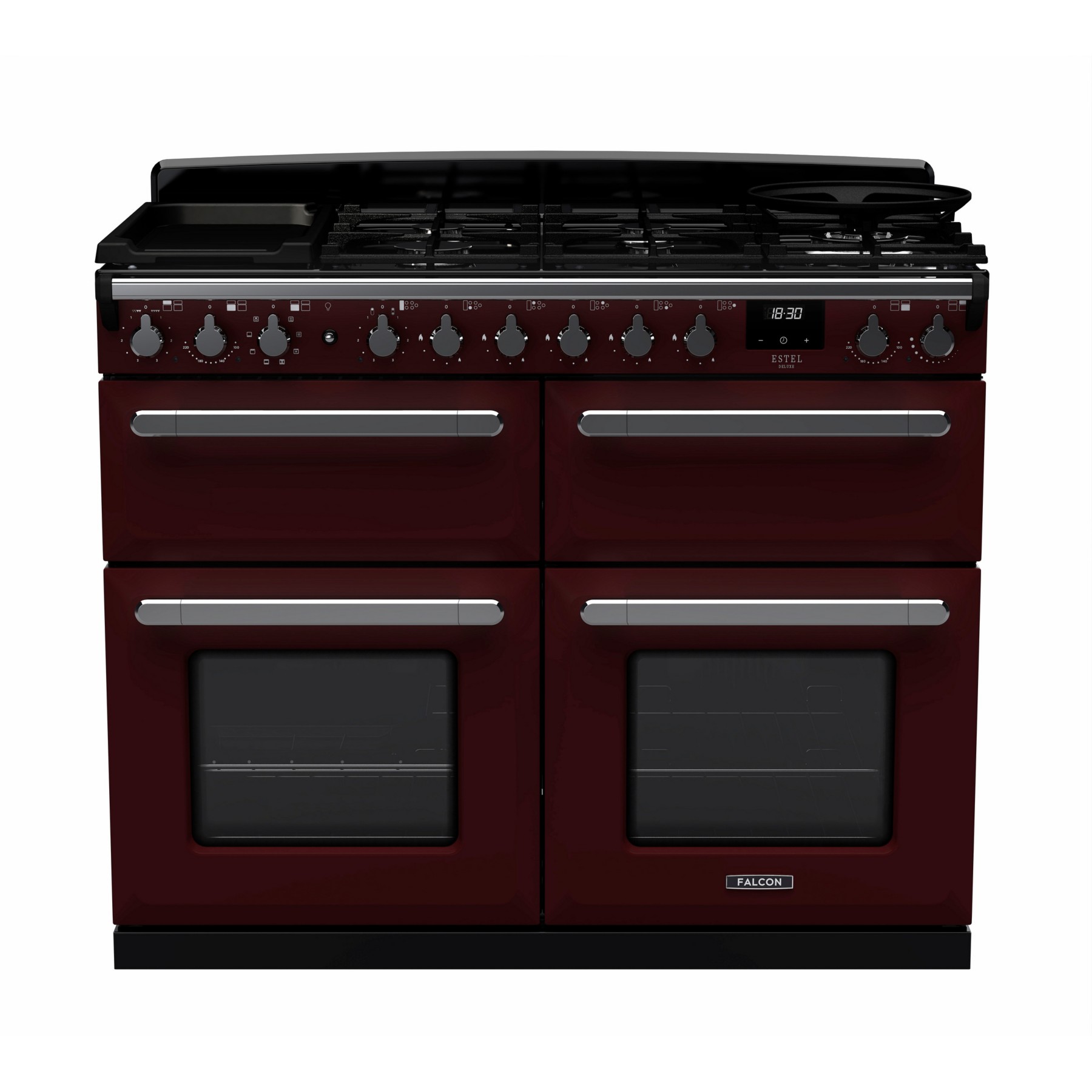 Piano de cuisson mixte FALCON ESTEL DELUXE BC TAB MIX 110 CM NOIR BRIL