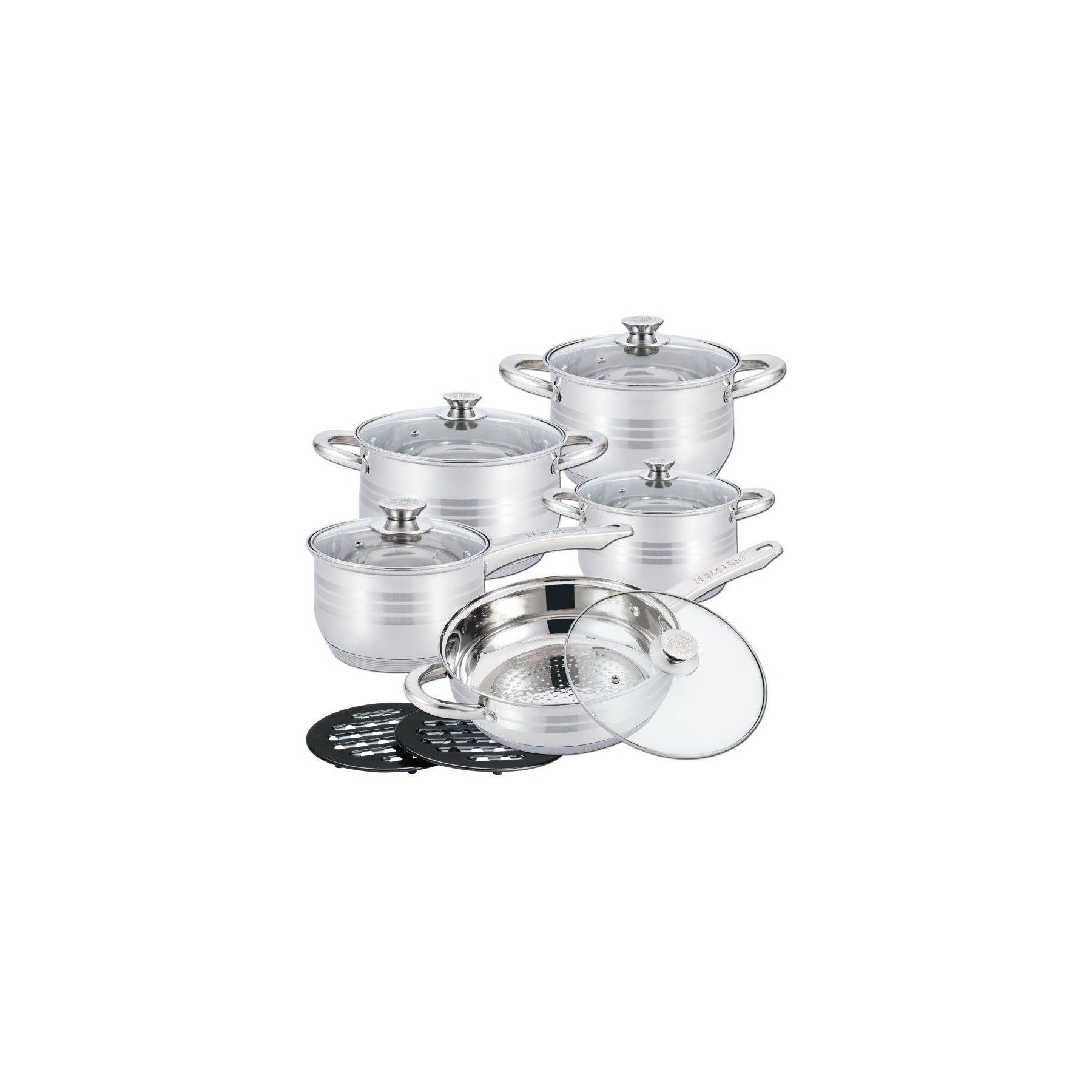 Batterie de cuisine HERZBERG HG1242-IX