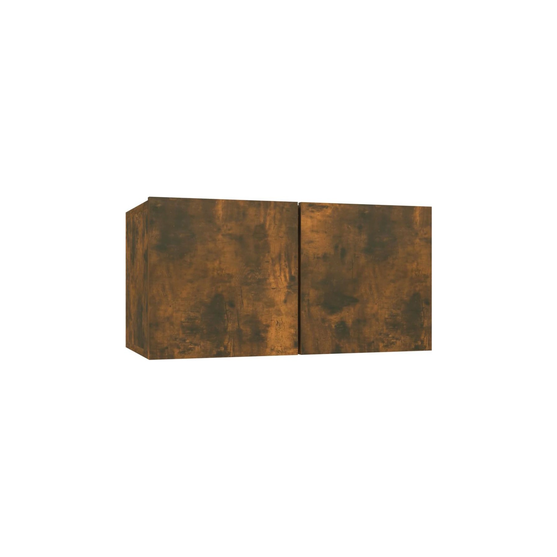 Meuble TV HELLOSHOP26 Armoire TV suspendue chêne fumé 60 x 30
