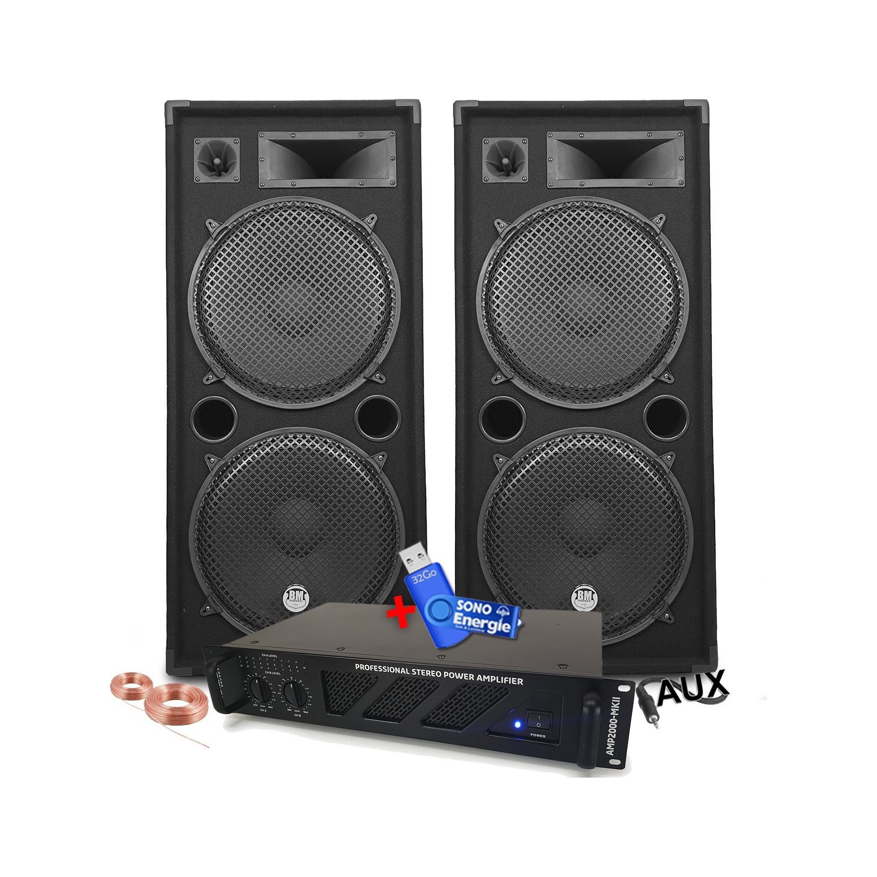 Pack sono BM SONIC Pack Sono Ibiza Sound 7000W Total 2 Ence