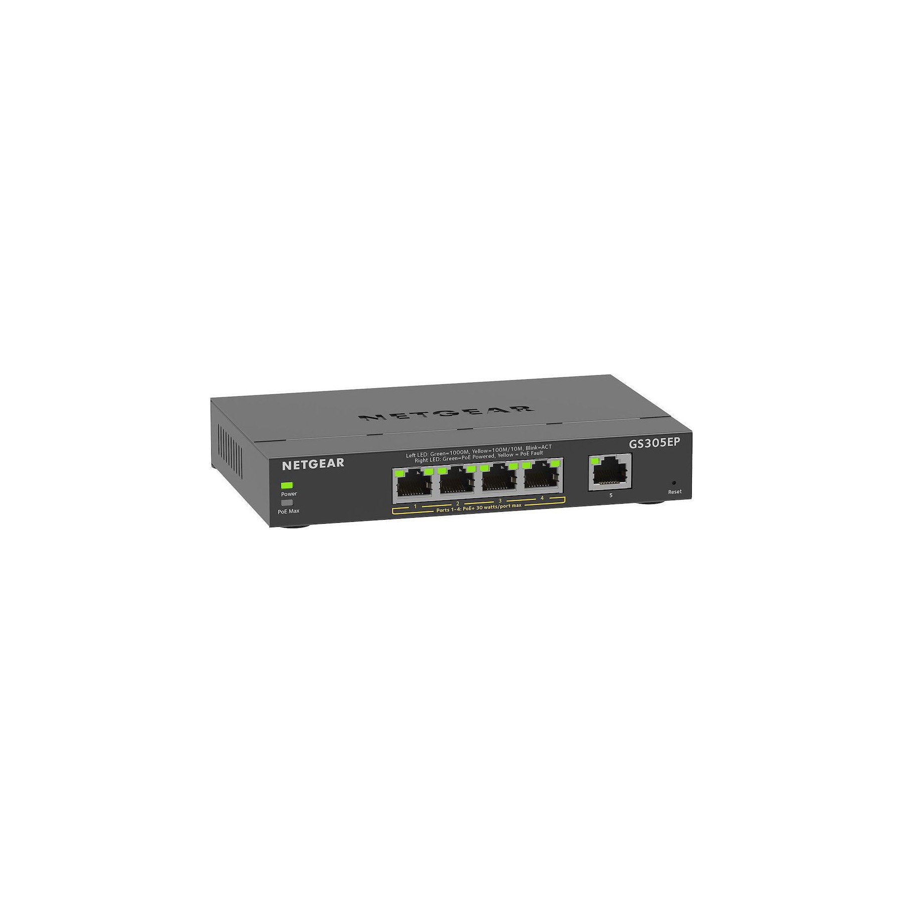 Switch ethernet NETGEAR Switch RJ45 Giga 5 Ports POE GS305EP-100