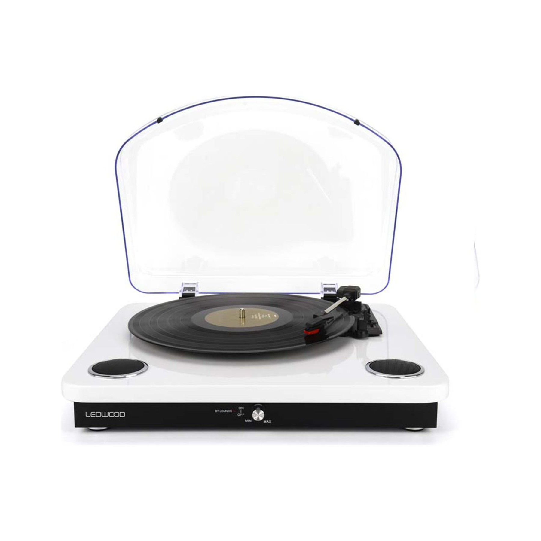 Platine vinyle LEDWOOD LD-ROUND300-WHI
