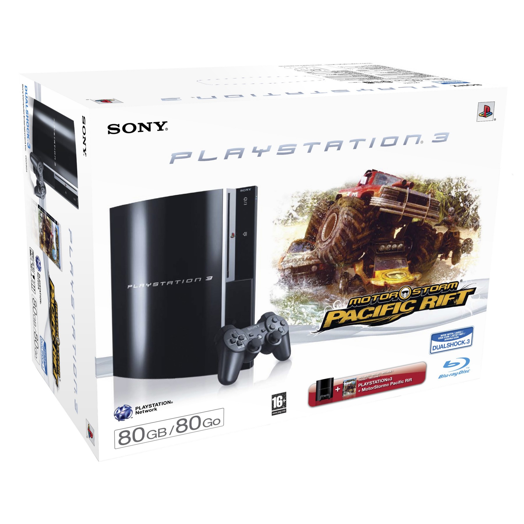 Console SONY Ps3 + motorstorm pacific rift Reconditionné