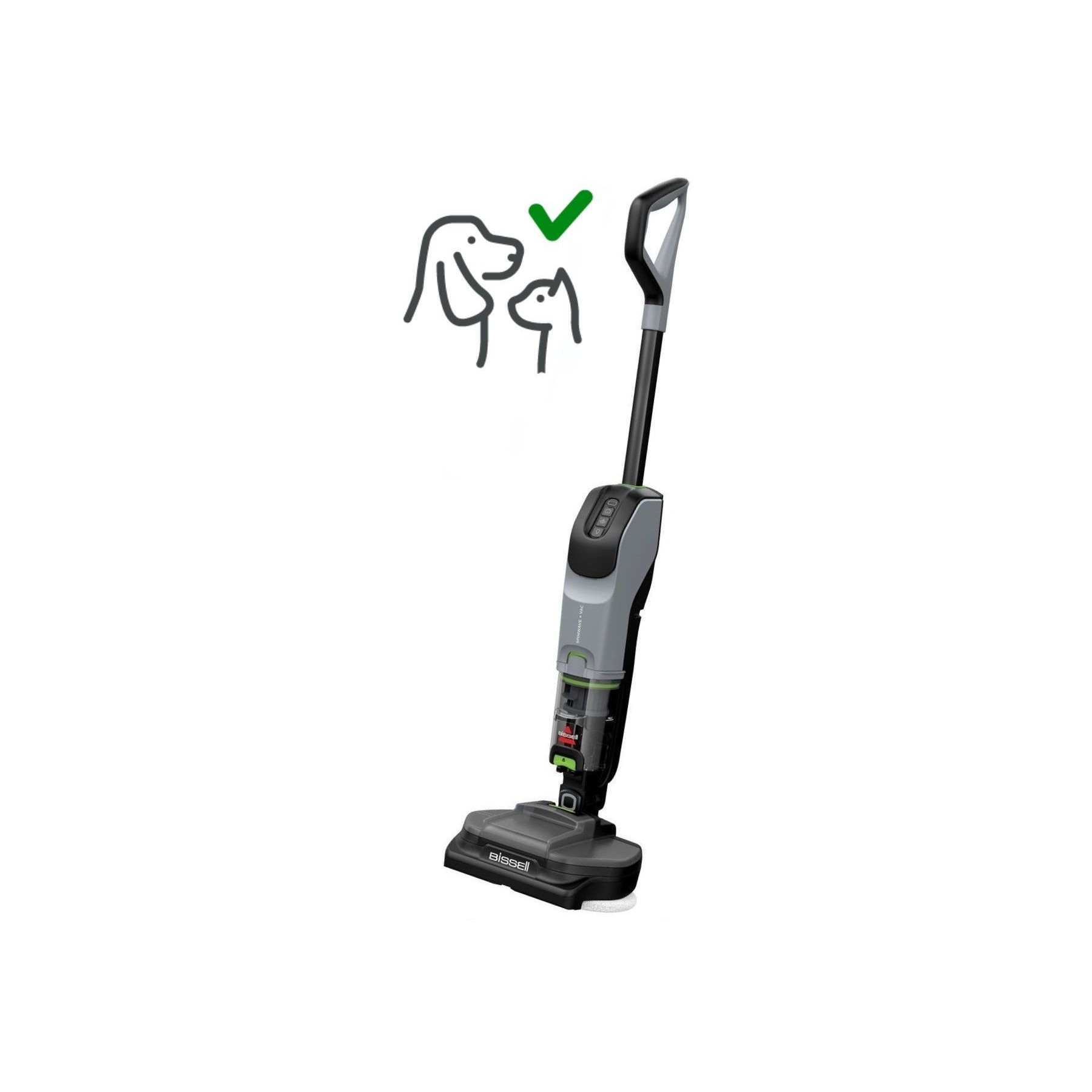 Aspirateur laveur BISSELL SpinWave + Vac PET pro B3898N