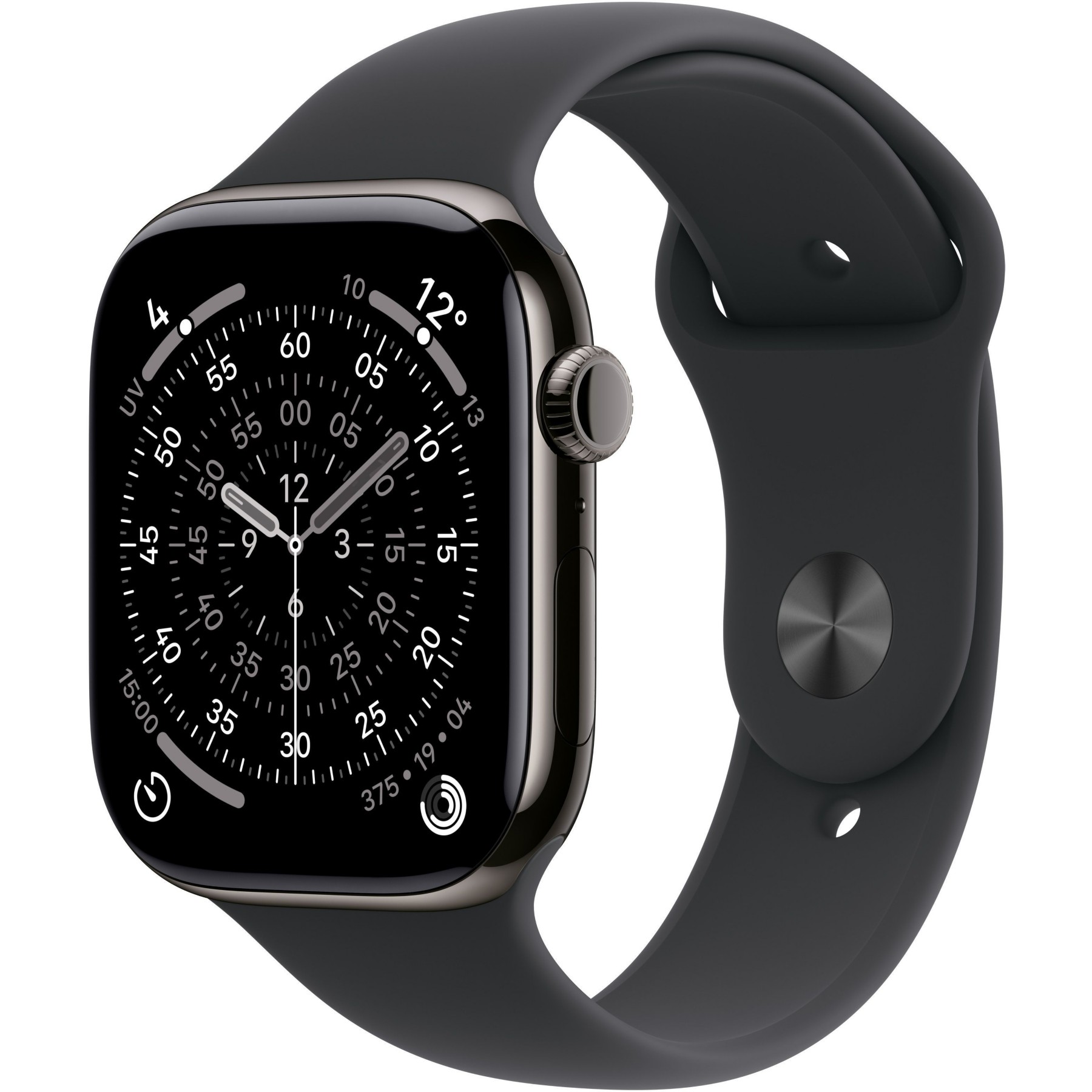 Montre connectée APPLE WATCH 46mm Tit Ardoise / Noir Serie 11 M/L Cellular Reconditionné