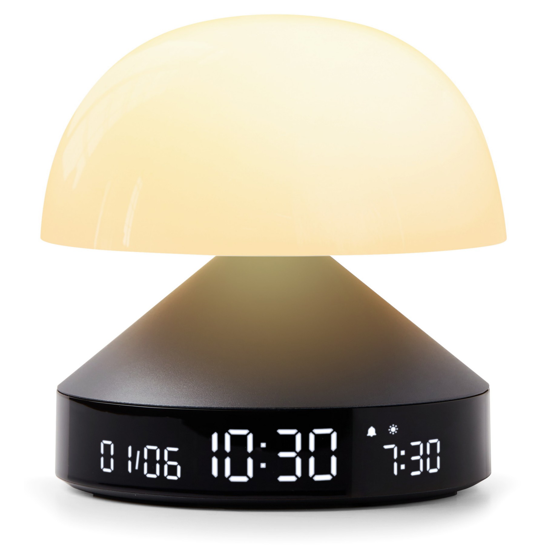 Réveil LEXON Mina Sunrise Simulateur d'aube Gris