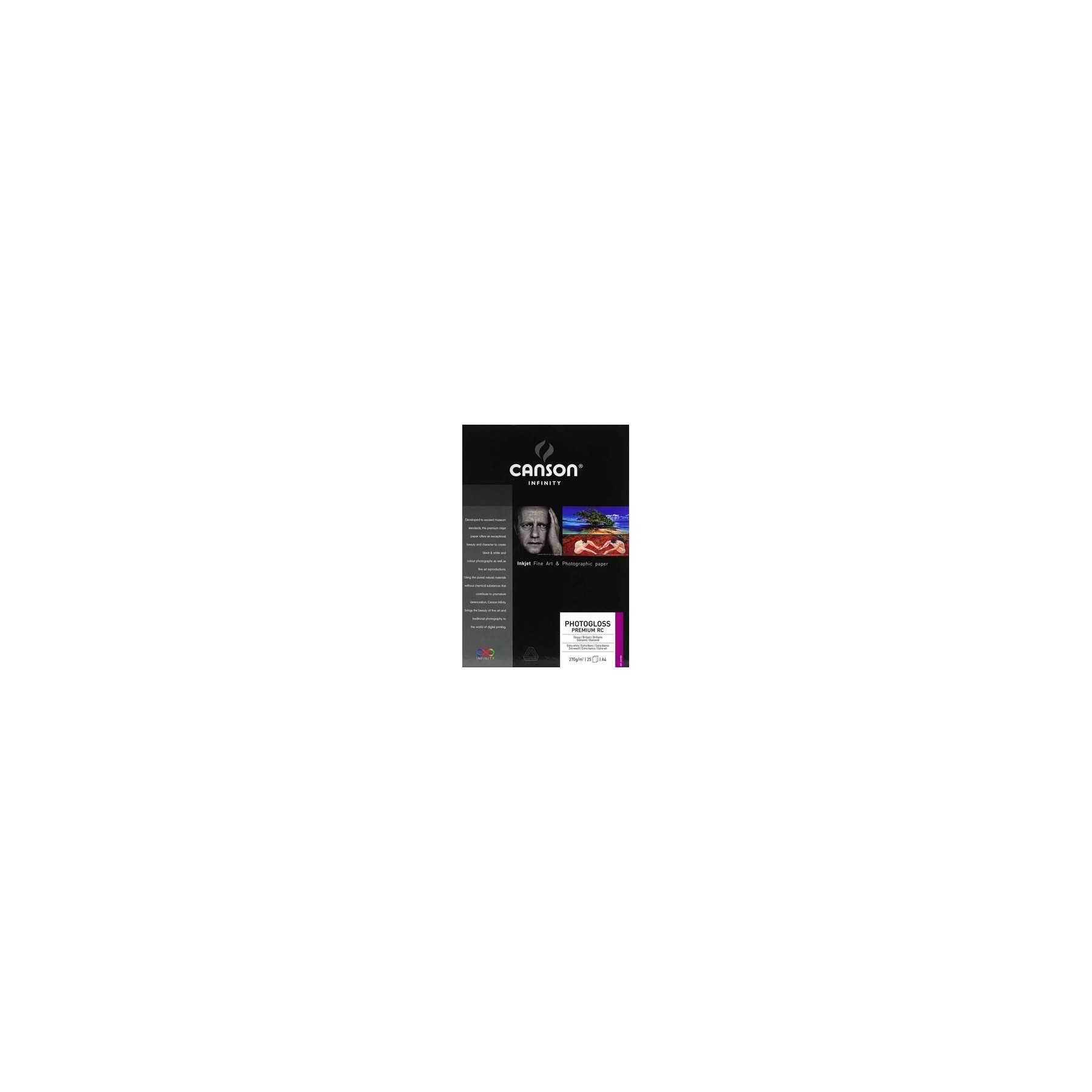 Papier photo CANSON A4-25f-270g/m*2- infinity canson gloss