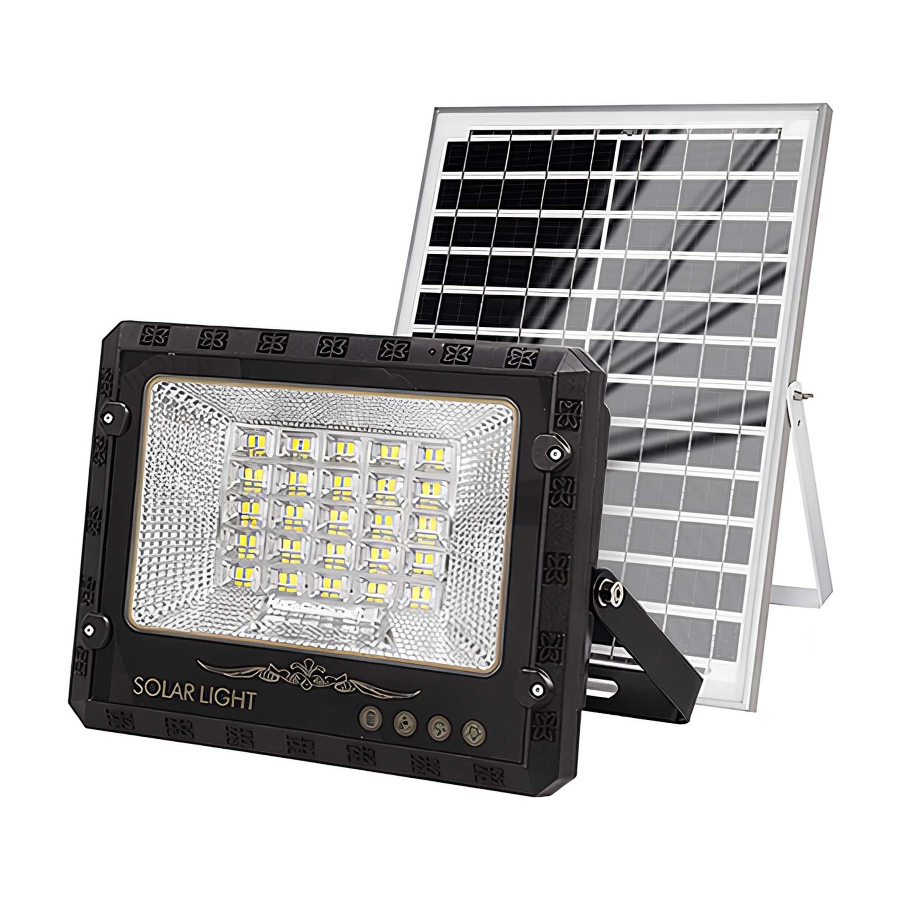 Lampe LED AVIZAR Solaire 9000K 12.5W avec Panneau Solaire