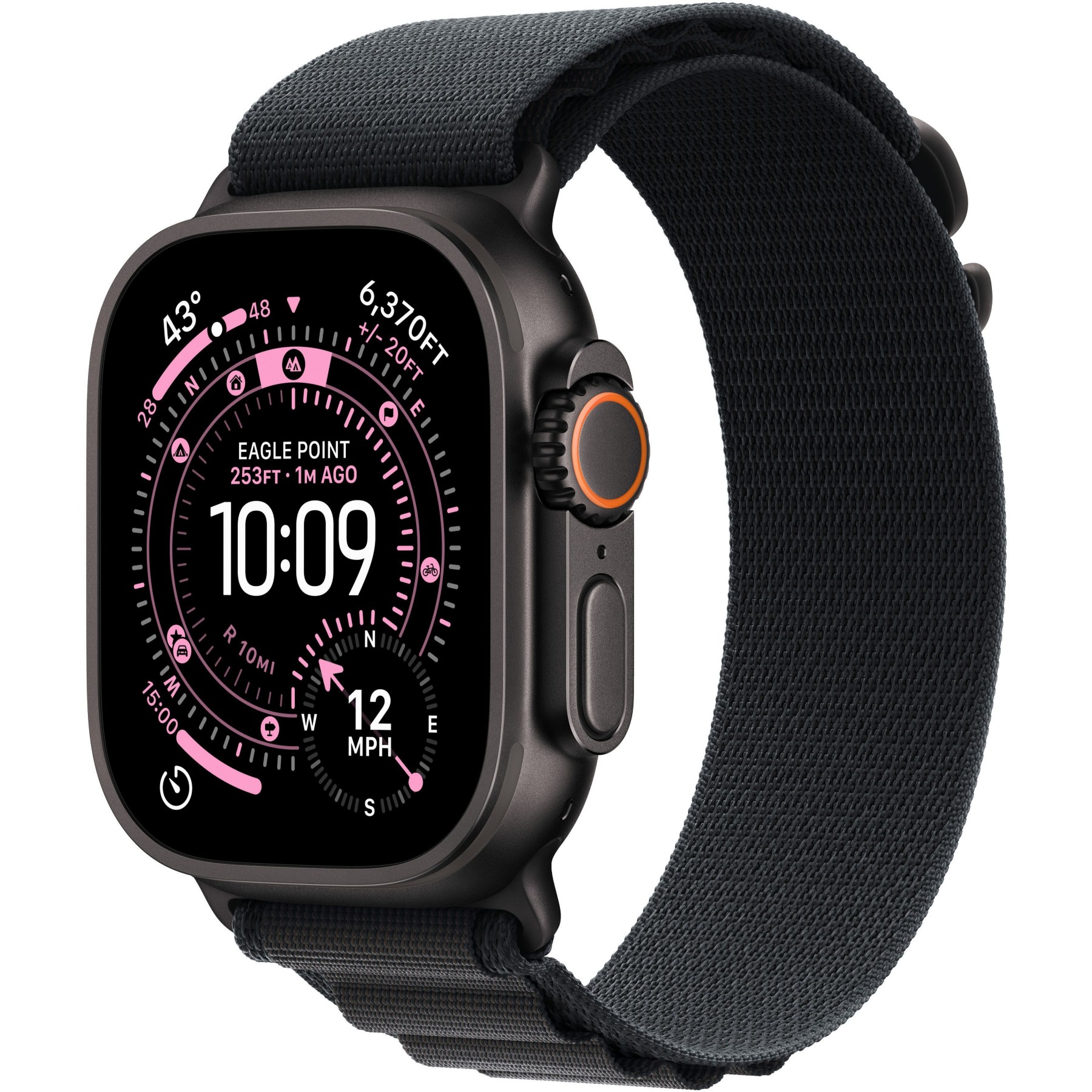 Montre connectée APPLE WATCH 49mm Tit Noir / Noir Alp Ultra 3 M Cellular Reconditionné