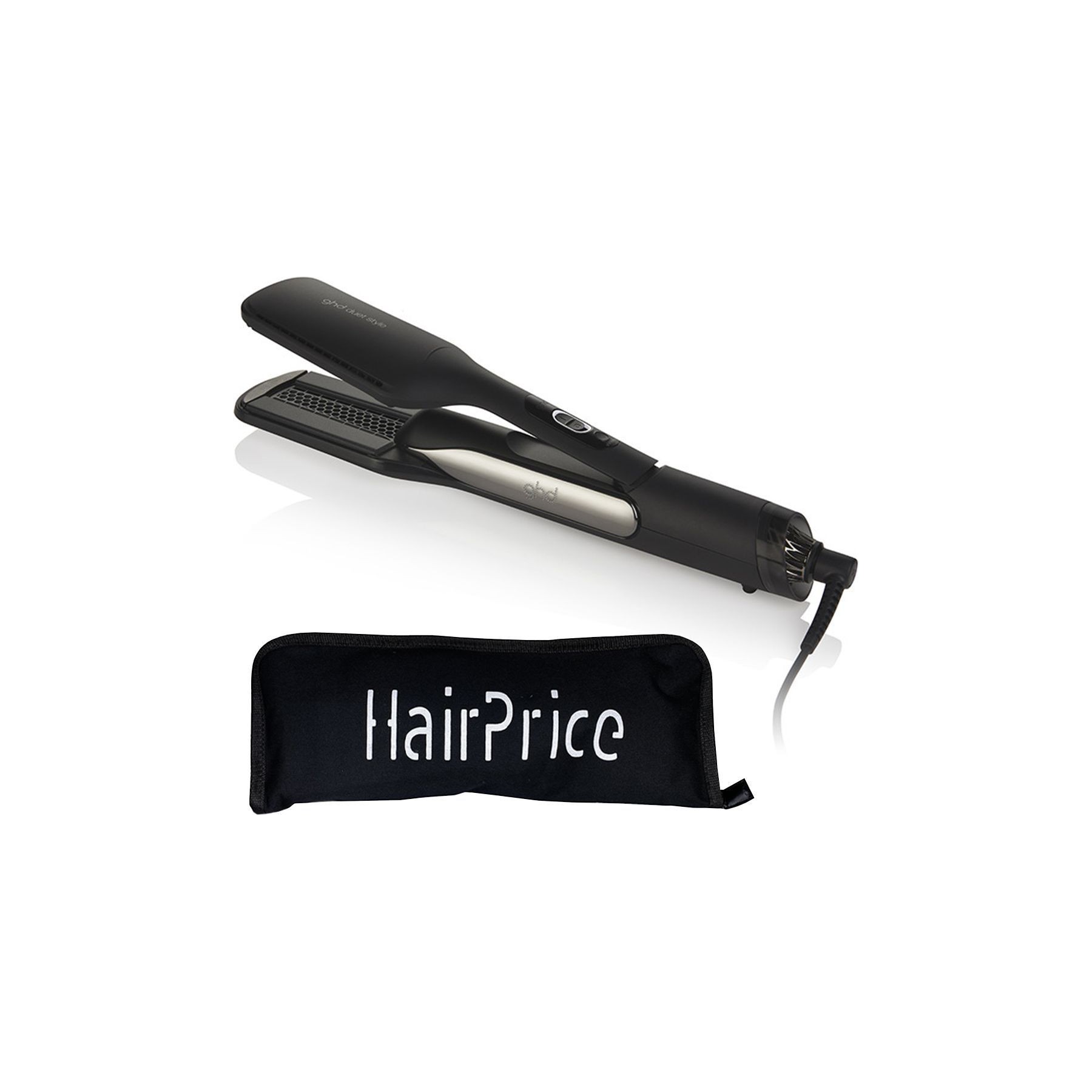 Lisseur séchant GHD Duet noir avec pochette