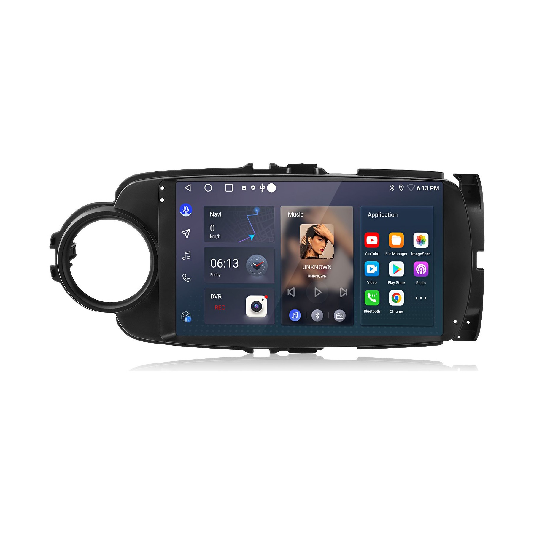Autoradio connecté JUNSUN pour Toyota Yaris 2012-17 2+64G Carplay