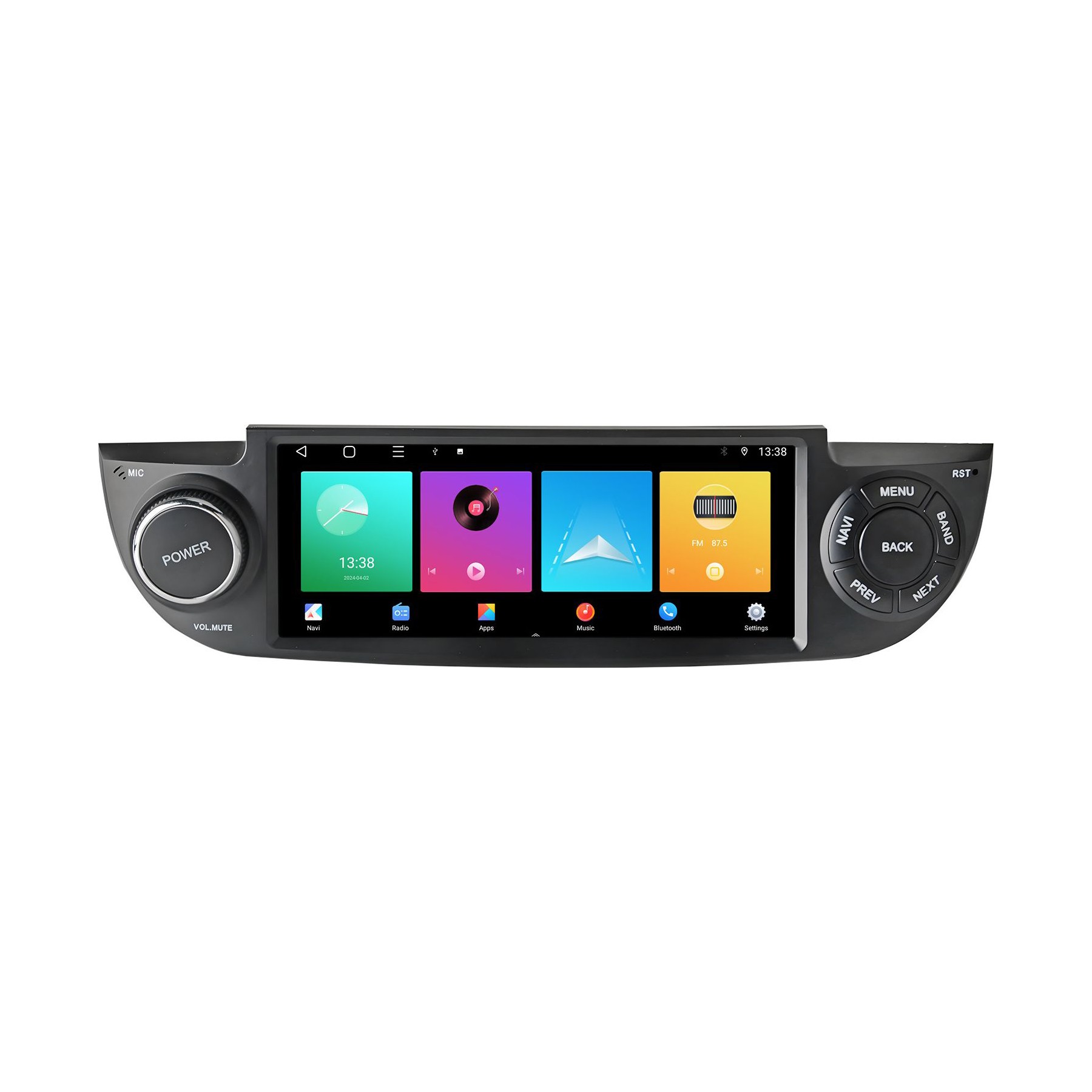 Autoradio connecté JUNSUN pour Fiat 500 2007-2015 64G 6.86"Carplay