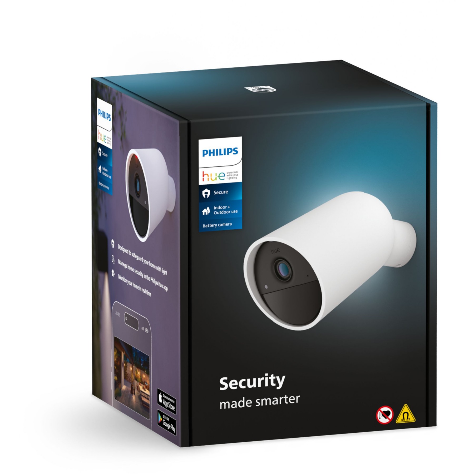 Caméra de surveillance PHILIPS HUE SECURE sans fil blanche