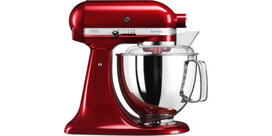 Robot pâtissier KITCHENAID 5KSM175PSECA Pomme d'Amour, 4,8 L, bol avec poignée + bol 3 L, batteur souple et couvercle
