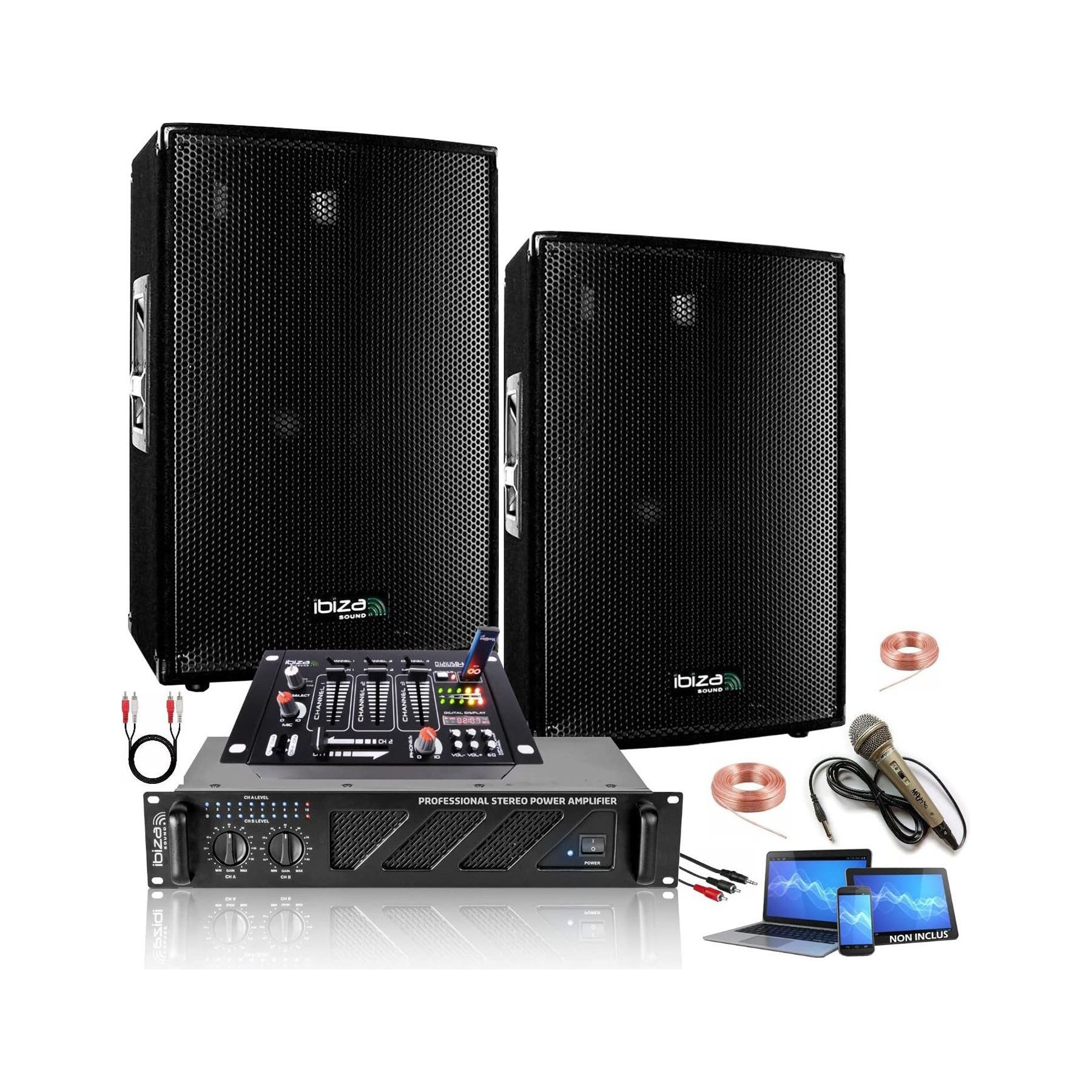 Pack sono IBIZA IBIZA SOUND LIGHT Pack Sono 2160W Total
