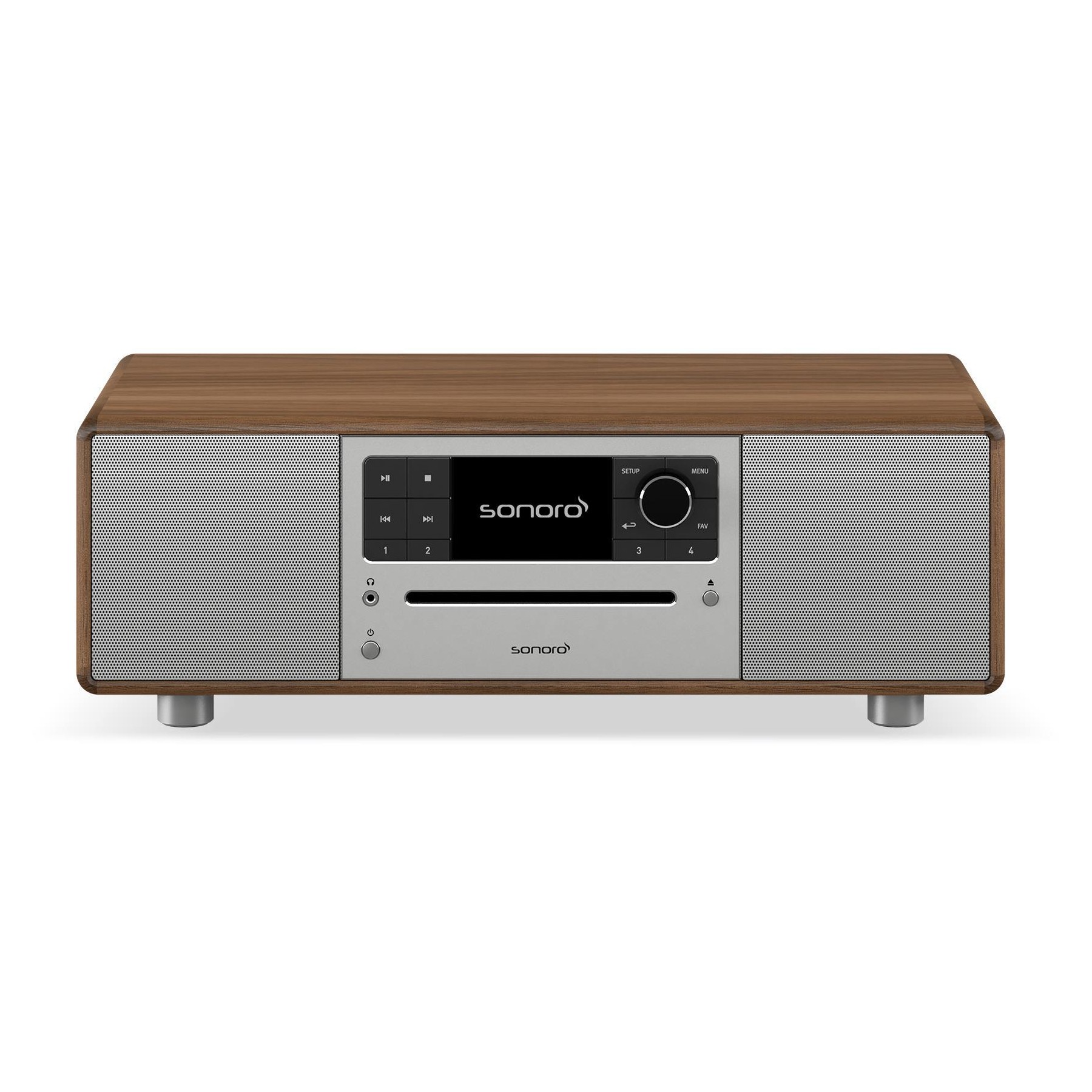 Chaîne HiFi SONORO PRESTIGE Noyer-Argent