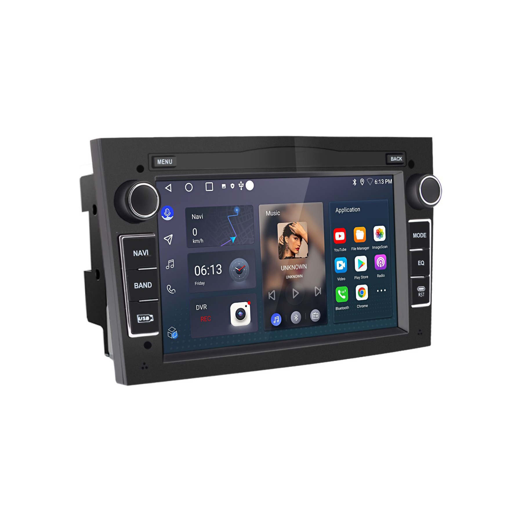 Autoradio connecté JUNSUN pour 7" Opel Astra H Corsa C/D Carplay