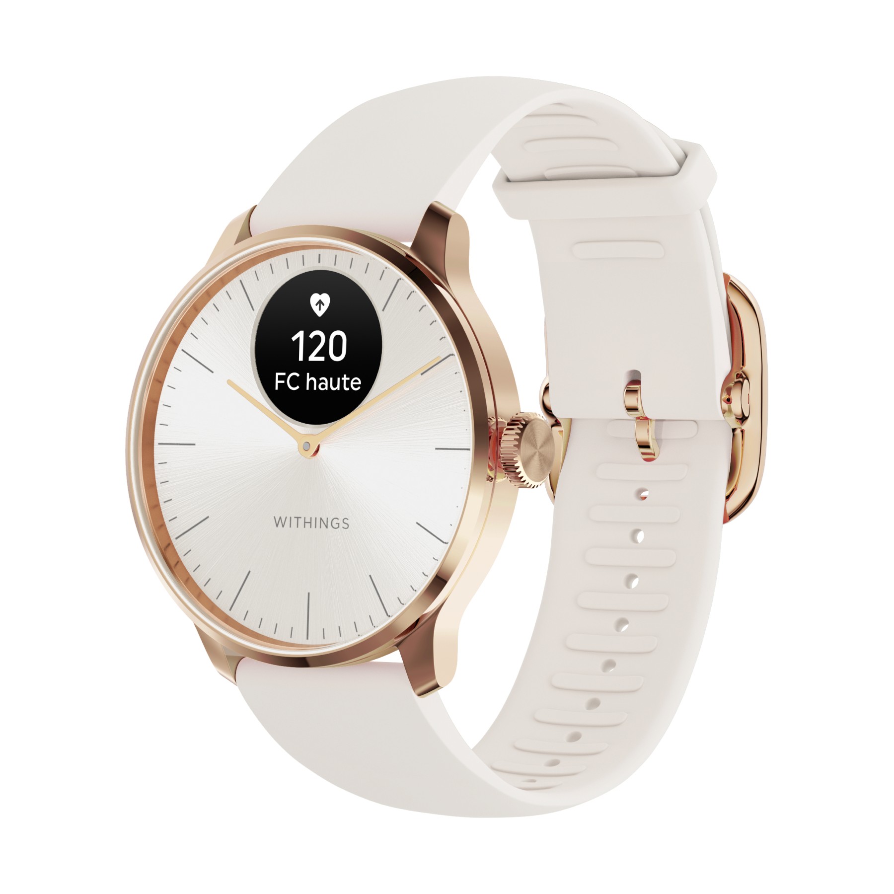 Montre santé WITHINGS Scanwatch Light Rose Gold