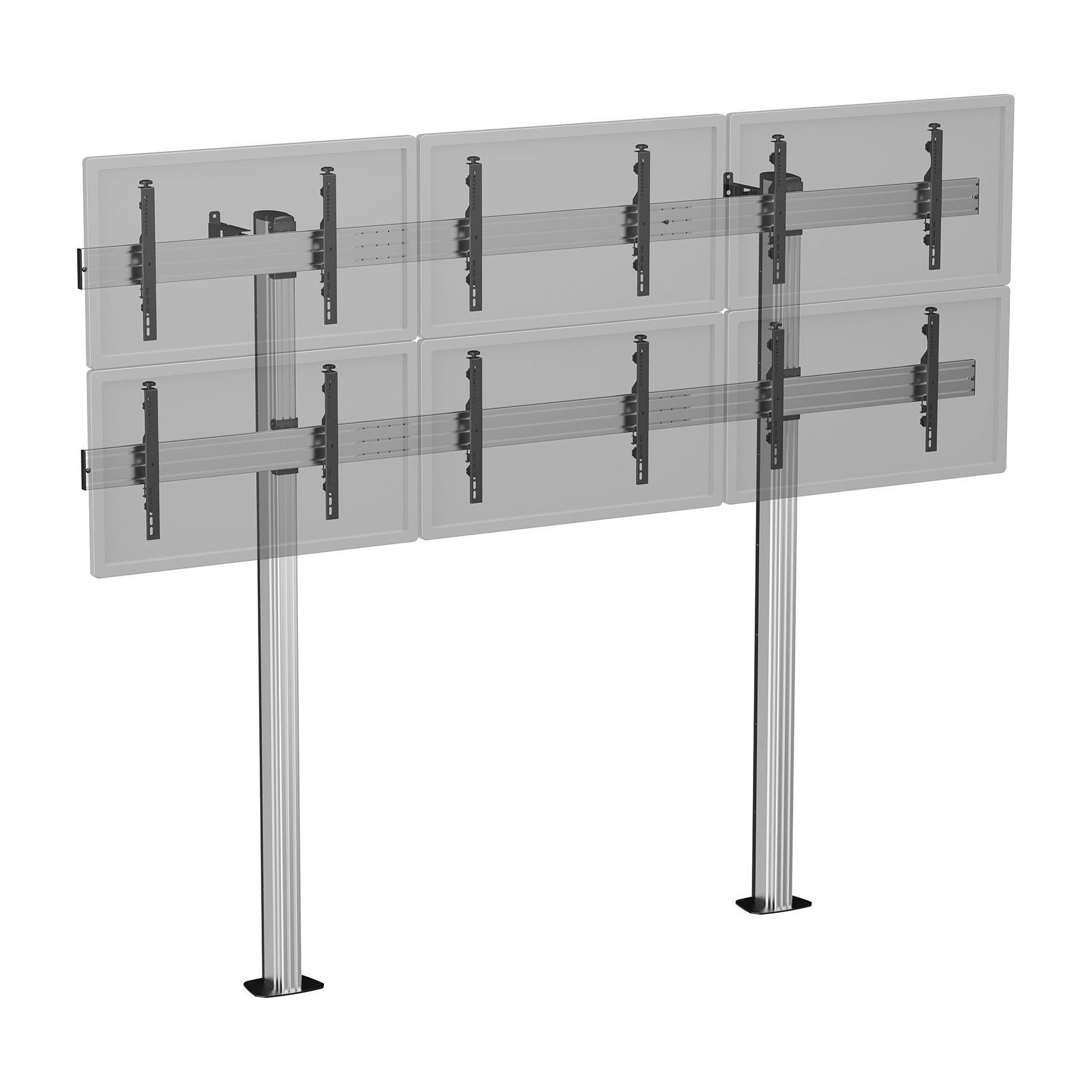 Pied TV KIMEX sol 6 TV 50''-55''- H. 240 cm- A visser