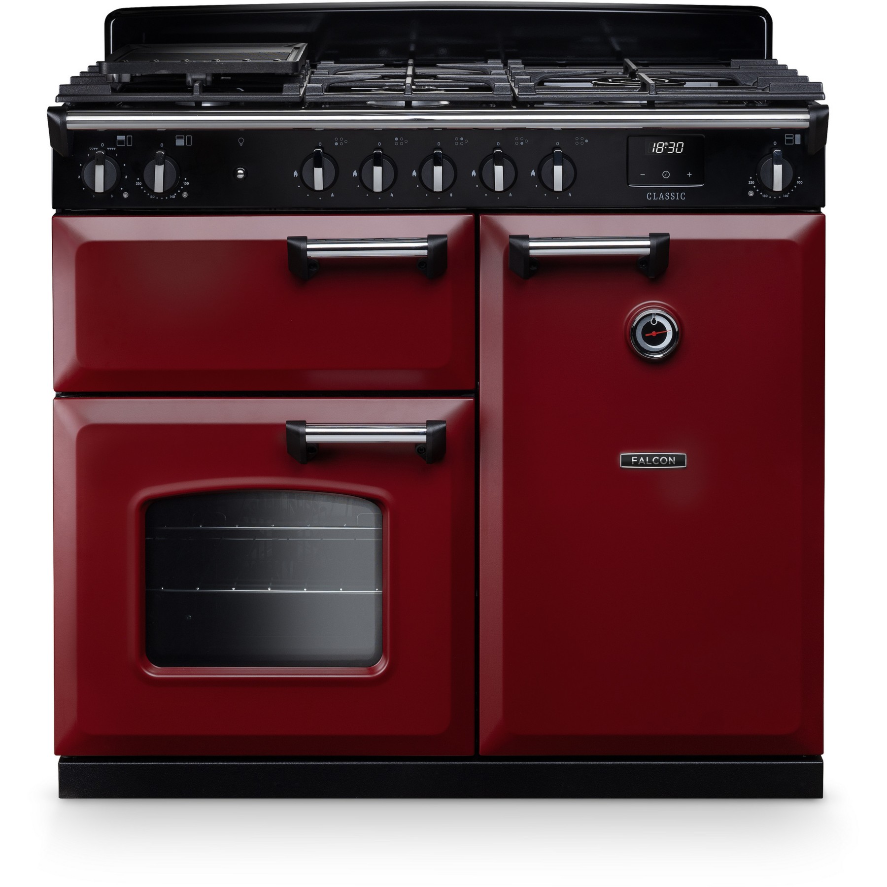 Piano de cuisson gaz FALCON NGC TAB GAZ 100 CM BORDEAUX CHROME