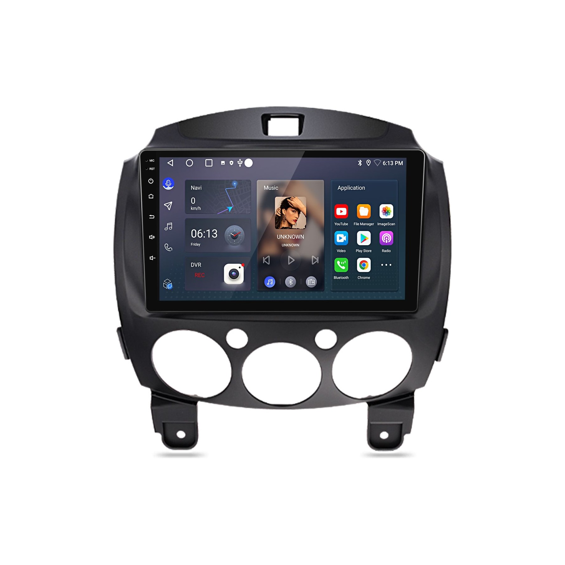 Autoradio connecté JUNSUN pour Mazda 2 2007-2013 6+128G 9" Carplay