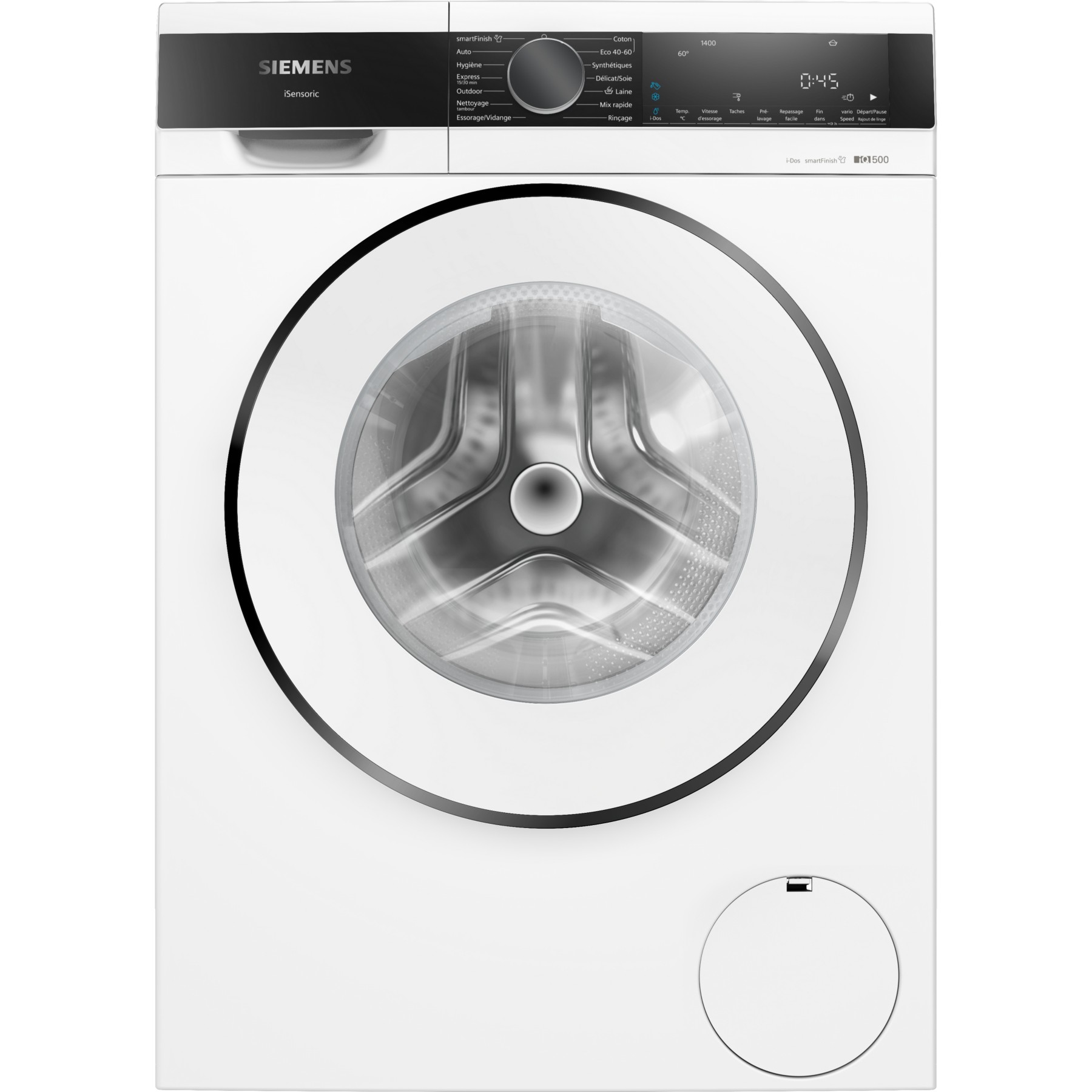Lave linge hublot SIEMENS WG44G2F1FR - 9 kg - 1400 tr/min - Classe A - Moteur induction - Autodosage - iQ500