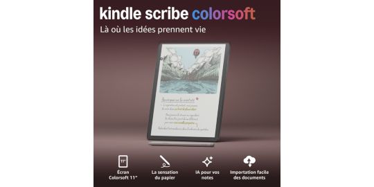 Bloc-notes numérique AMAZON Kindle Scribe Colorsoft 32 go 2026 graph