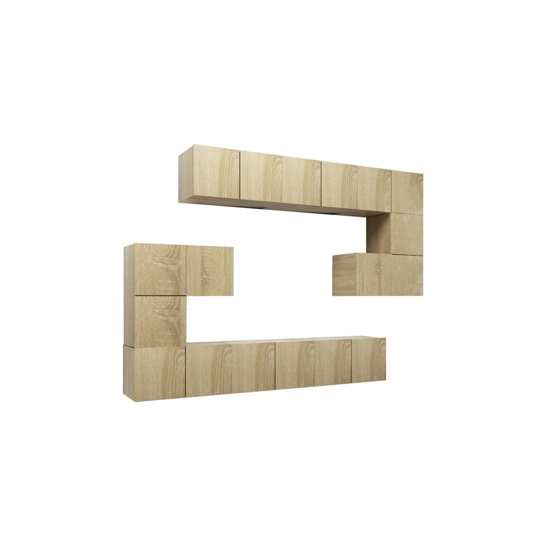 Meuble TV HELLOSHOP26 Ensemble de meubles armoire buffet TV té