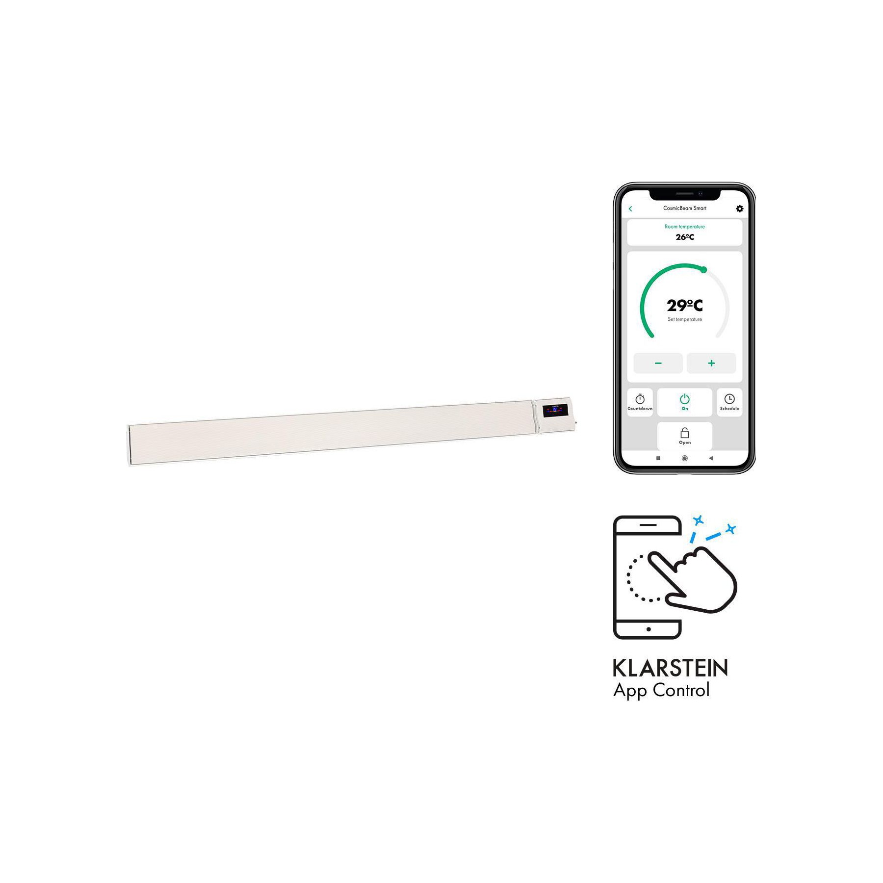 Chauffage infrarouge KLARSTEIN Klarstein Klarstein Cosmic Beam Smart 30