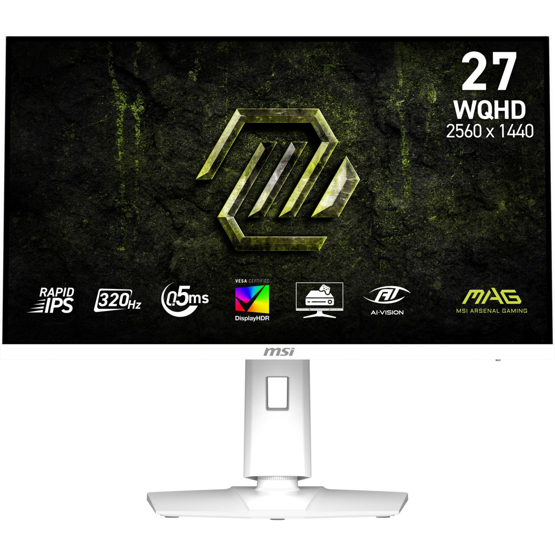Ecran PC Gamer MSI MAG 274QRFW 27" Fast IPS WQHD 320 Hz HDR 2x HDMI 2.1