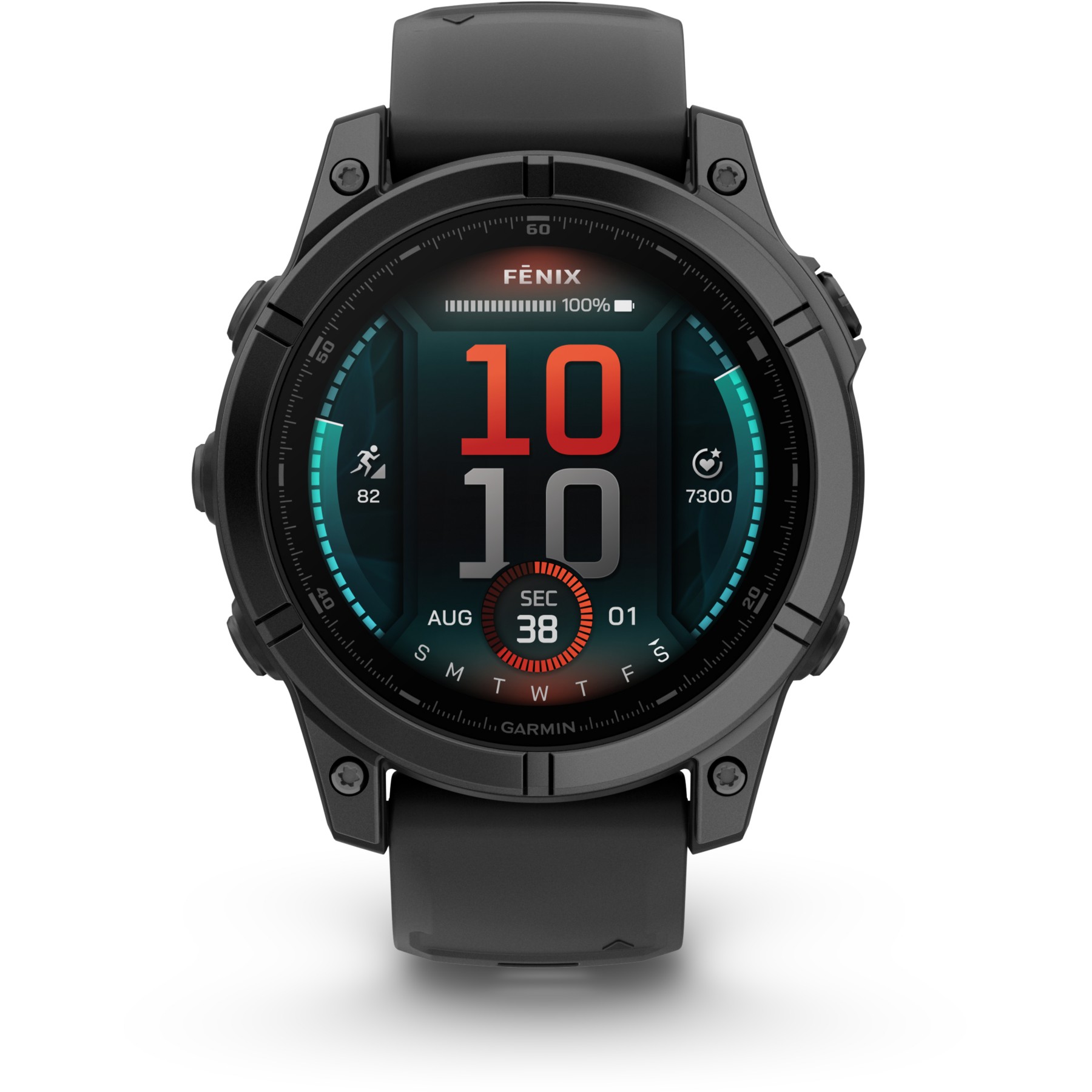 Montre sport GARMIN Fenix E Multisports GPS AMOLED BT Wi-Fi 47 mm Gris Acier bracelet noir