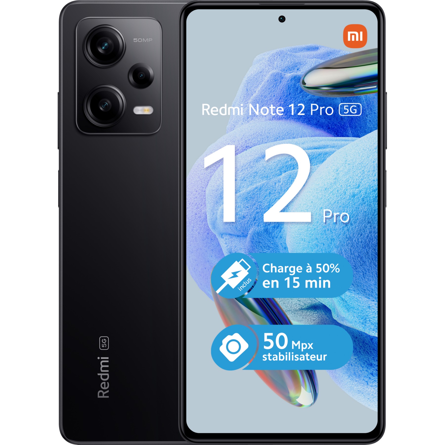 Smartphone XIAOMI Redmi Note 12 Pro Noir 5G Reconditionné