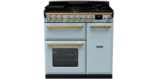 Piano de cuisson gaz FALCON ESTEL DELUXE TAB GAZ 90 CM BLEU PASTEL