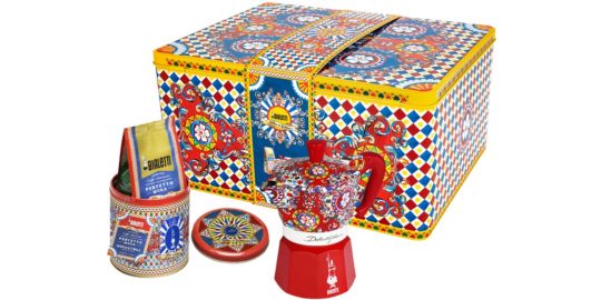 Cafetière italienne BIALETTI moka 3 tasses + café Collection D&G