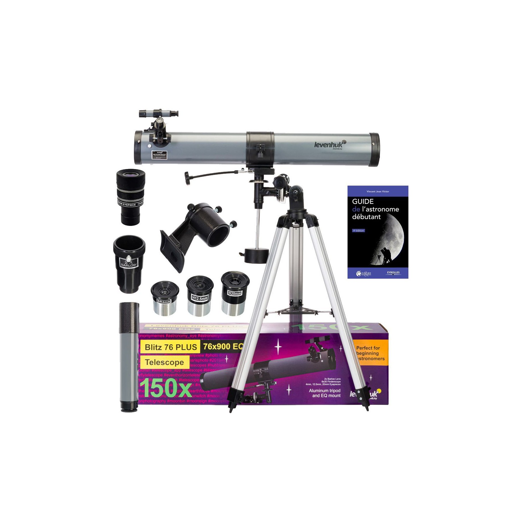 Télescope NEWONE Pack Télescope Levenhuk Blitz 76 Plus av