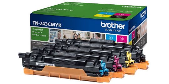 Toner BROTHER Pack TN243CMYK Cyan Magenta Jaune Noir