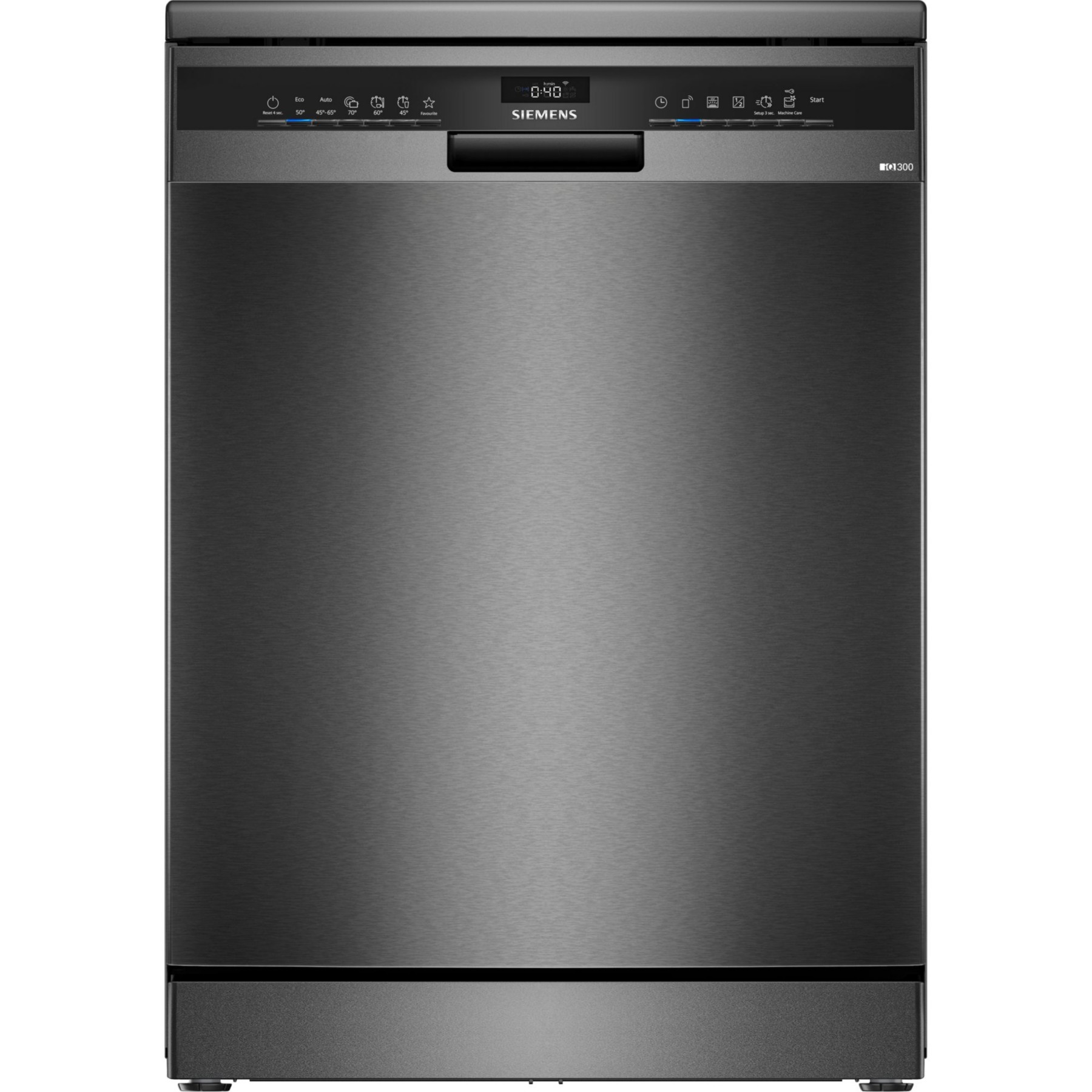 Lave vaisselle 60 cm SIEMENS SN23EC22AE, varioSpeed Plus, Acier brossé noir