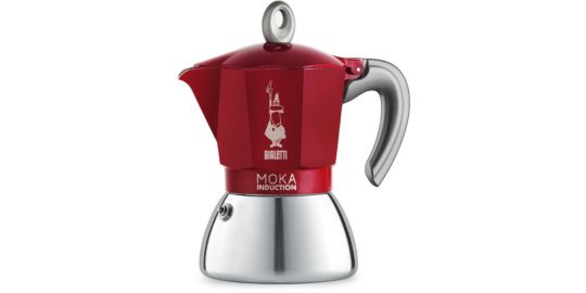 Cafetière italienne BIALETTI Moka induction 6 tasses RED
