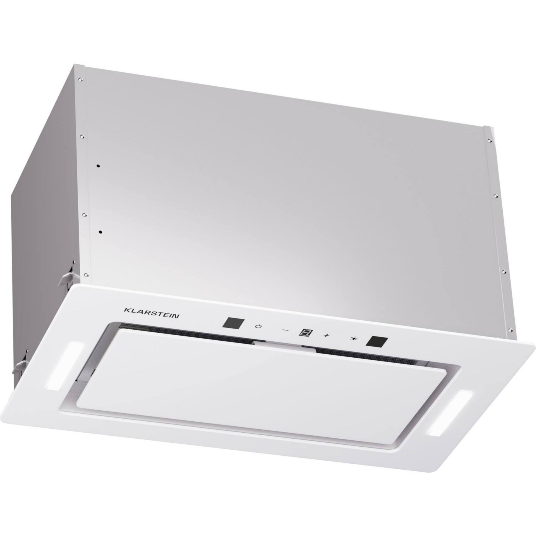 Hotte encastrable KLARSTEIN Hektor Eco 52cm 466 m³/h verre A++ blanc