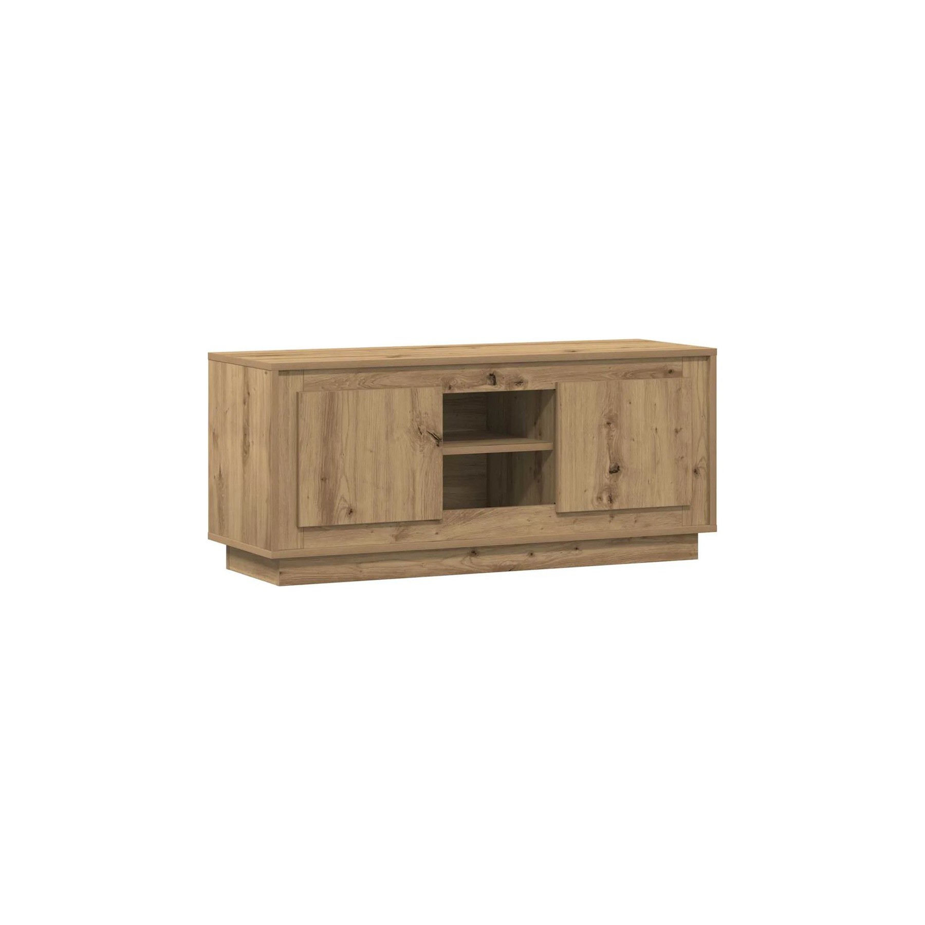 Meuble TV HELLOSHOP26 Meuble TV rectangulaire rustique avec ra