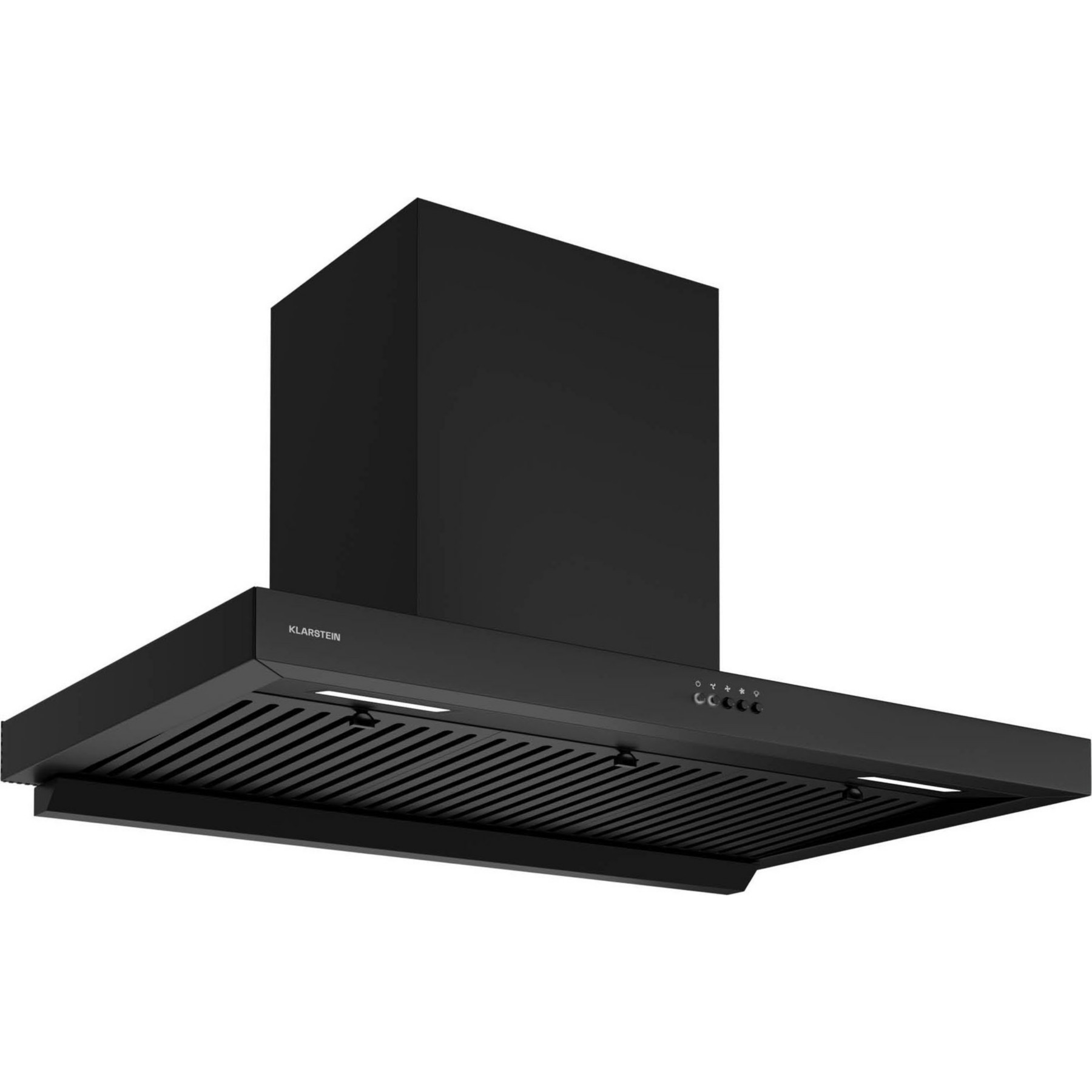 Hotte décorative murale KLARSTEIN AeroClean 90 cm 649,9 m³/h CEE A++ noir