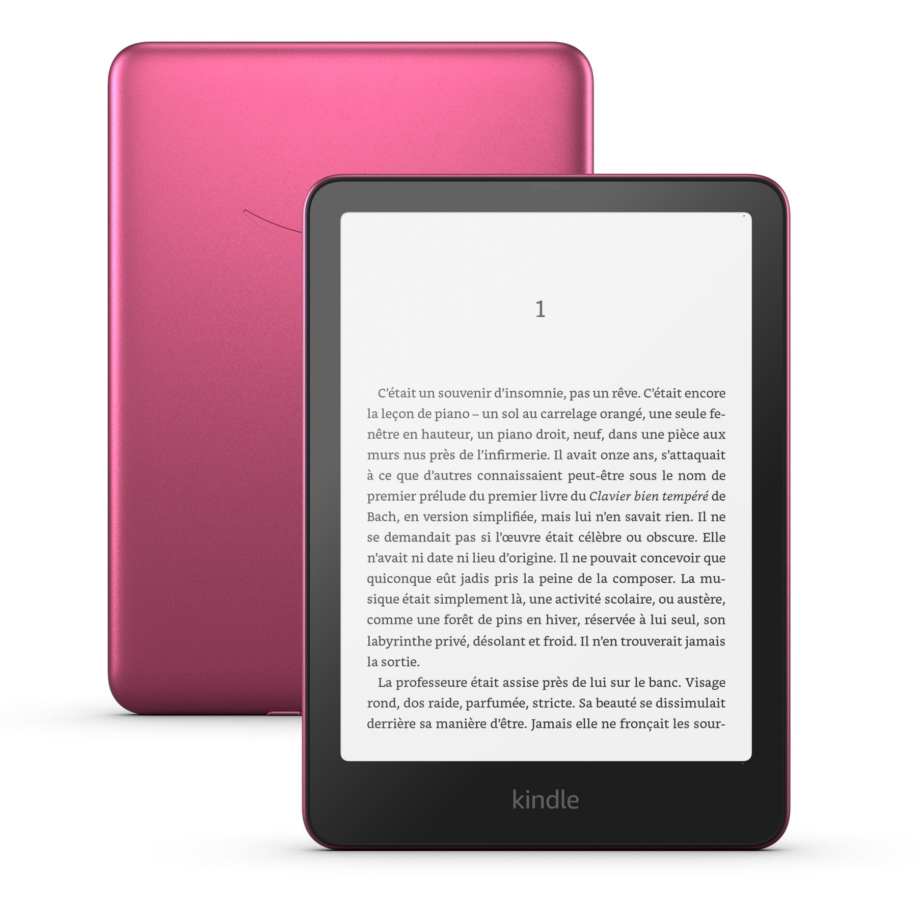 Liseuse eBook AMAZON Kindle Paperwhite SE 32Go Rose Métallisé + Housse AMAZON Kindle Paperwhite/Colorsoft- Framboise