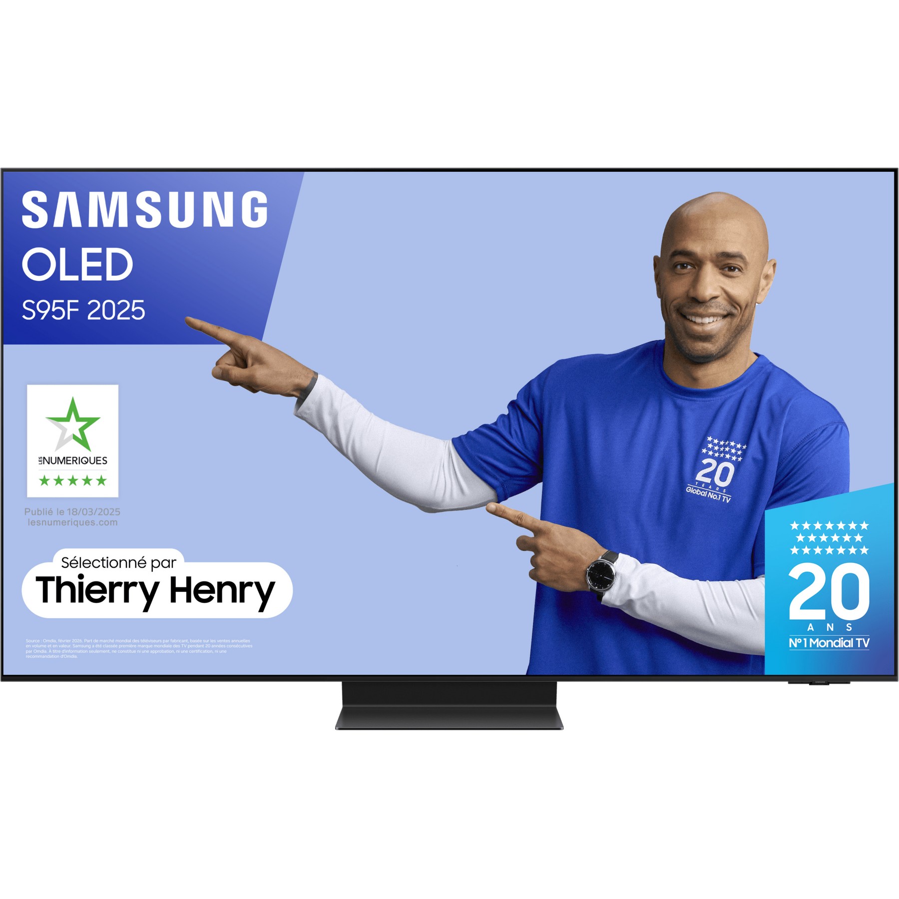 TV OLED SAMSUNG TQ55S95F (2025) 55" (138 cm) 4K - Smart TV, anti-reflet