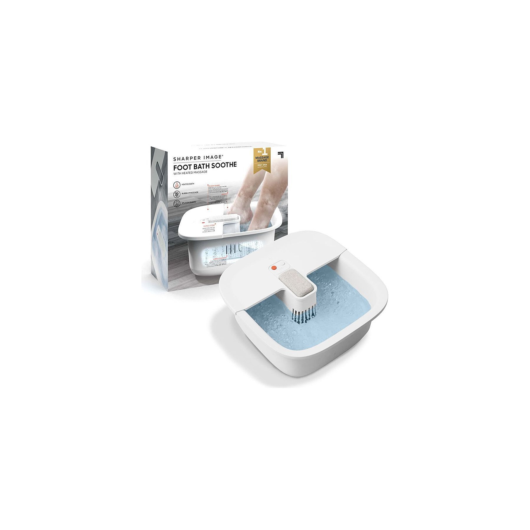Masseur pied chauffant SHARPER IMAGE Bain de pieds chauffant et massant